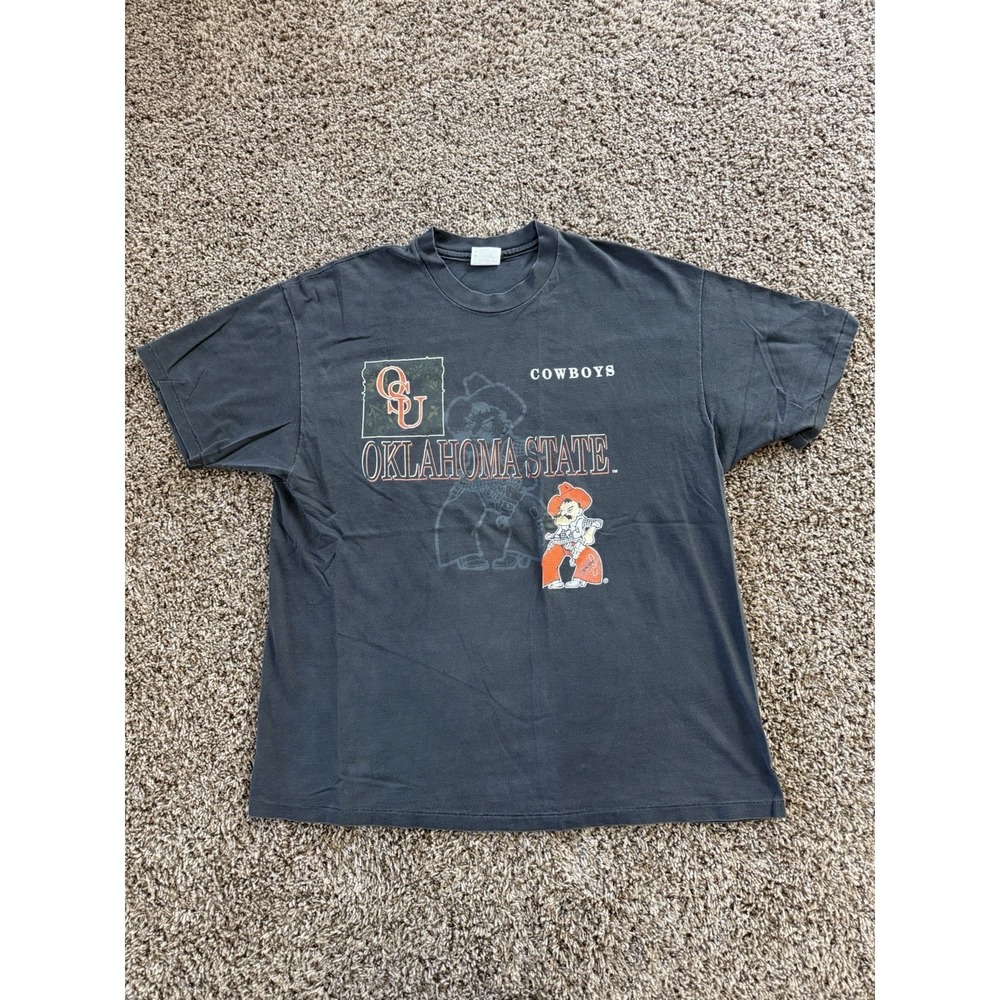Vintage Rare Oklahoma State Cowboys Graphic T-Shirt 90s USA 2XL